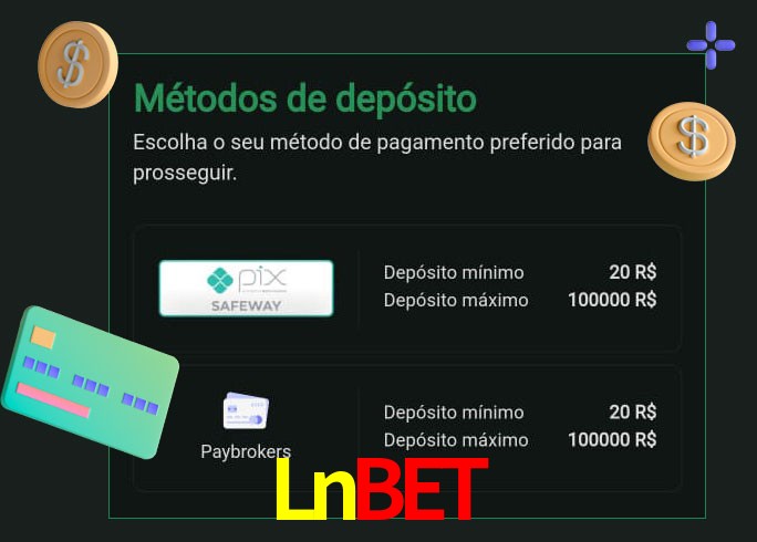 O cassino Lnbet oferece uma grande variedade de métodos de pagamento